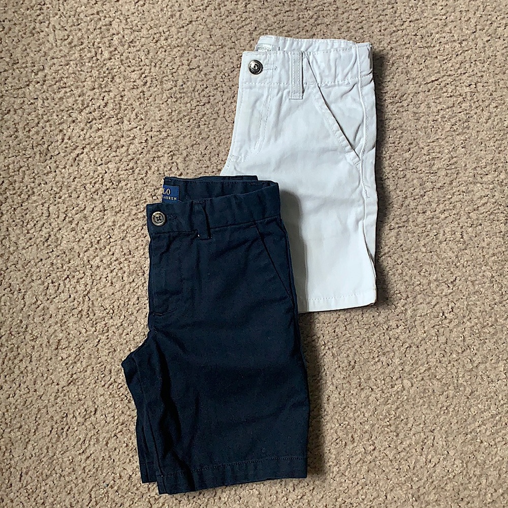 POLO RALPH LAUREN (4T), GYMBOREE (3T) -BOYS SHORTS